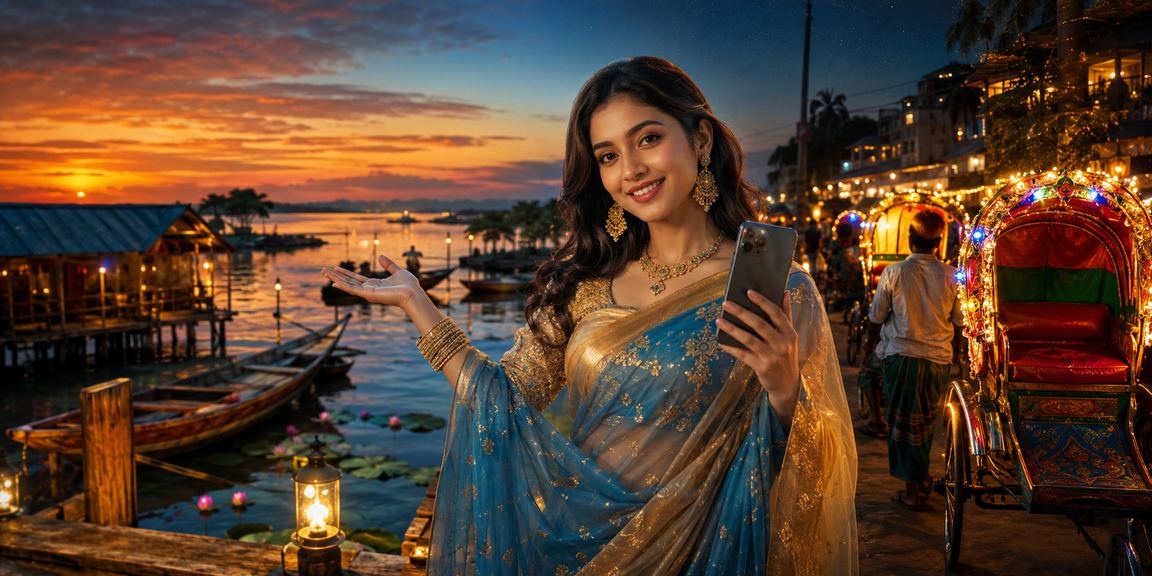 ঢাকায় মোবাইলে ডিপোজিট বোনাস চেক করছেন একজন ব্যবহারকারী